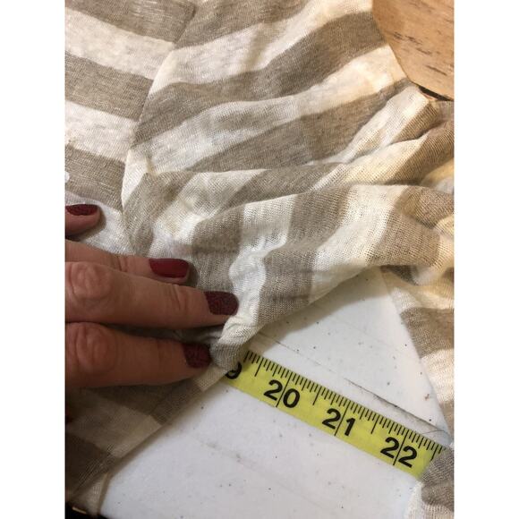 Robert Kitchen Canada Womens Shirt Size Small Blouse Sequin Striped 3/4 Sleeve - Picture 3 of 12